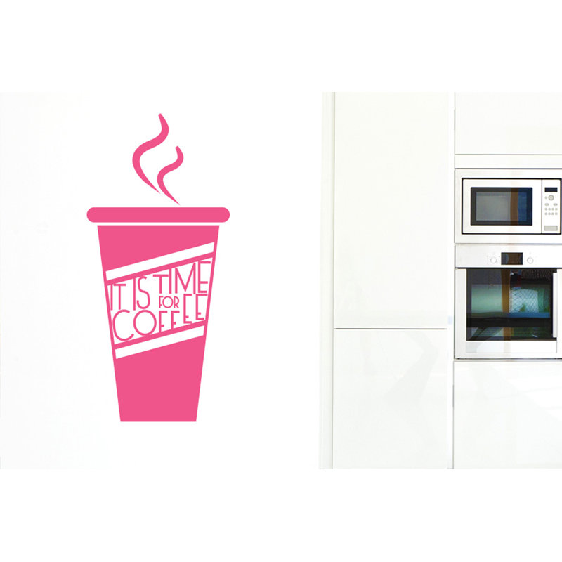 Food & Beverage Wall Decal, Pink, Medium