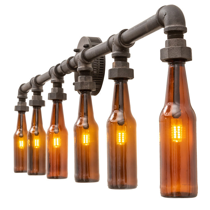 Rustic Lodge 6 - Light Dimmable Vanity Light