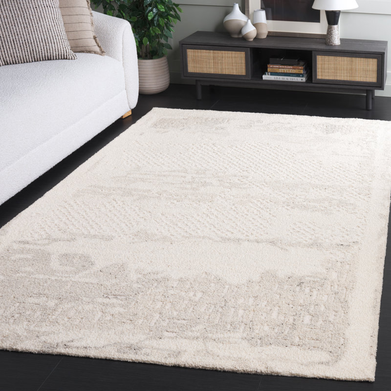 Falyn 105 Area Rug In Ivory / Grey, Rectangle 5' x 8'