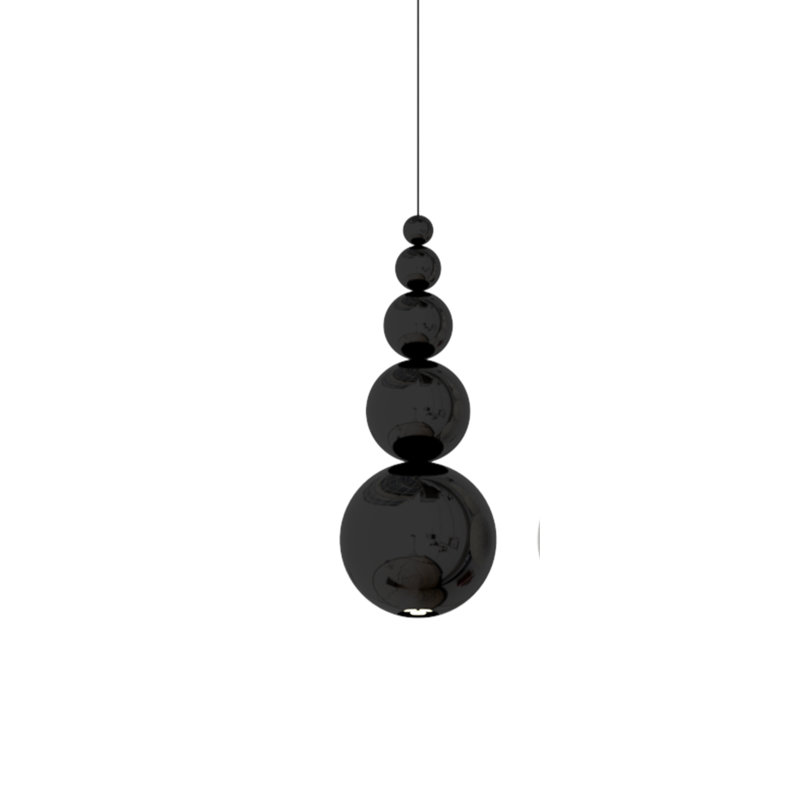 Bubble 1 - Light Unique/Statement Pendant, Black