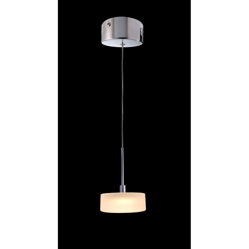 1 - Light Satin LED Single Pendant