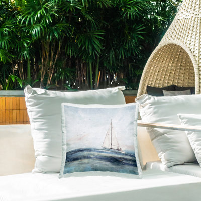 Coussin d'extérieur Tranquil Ocean Scene Distant