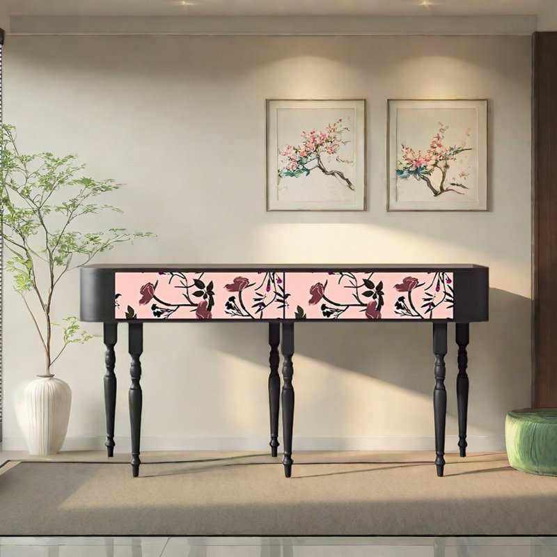 Console Retro Art, H 31,5 po x l 62,99 po x P 15,75 po
