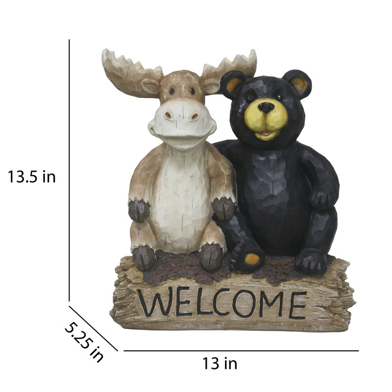 Panneau de bienvenue «Bear and Moose Garden»
