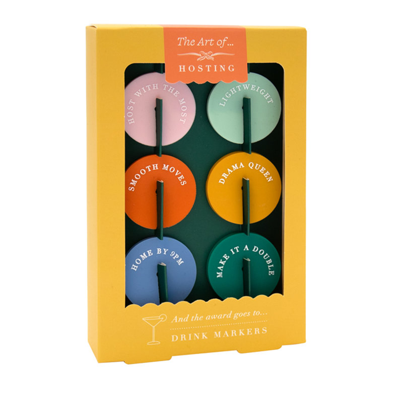 Portico Designs Art of Hosting Drinks Markers - Set of 6