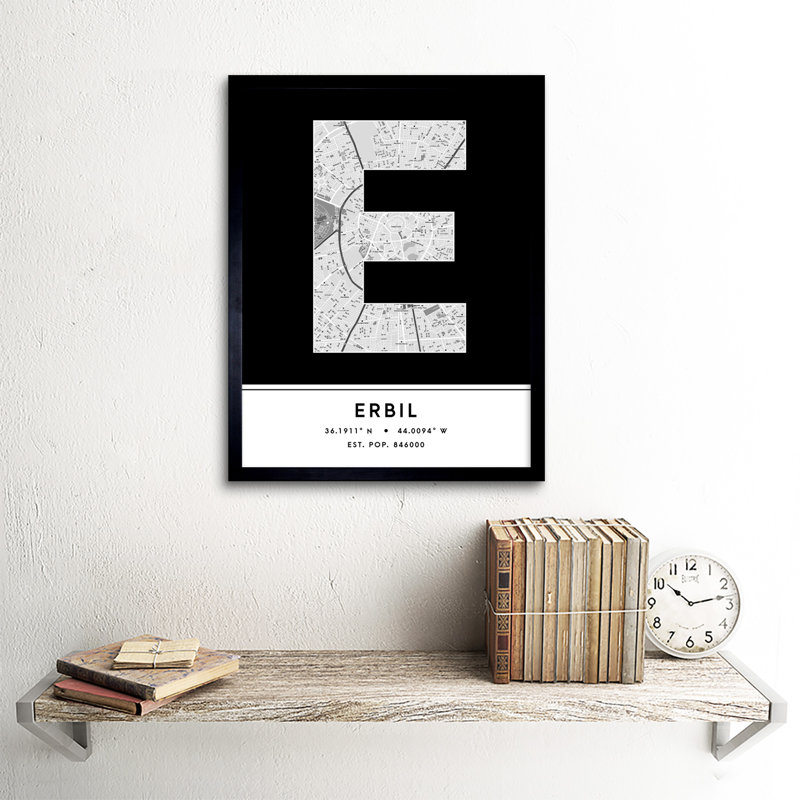 Erbil Iraq City - Single Picture Frame Typography