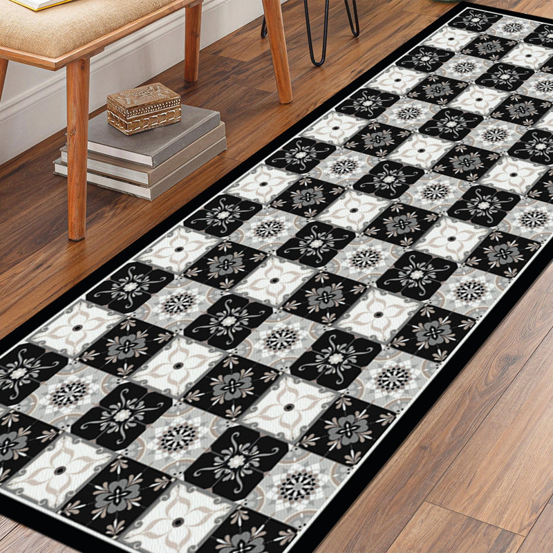 Davanti Vinyl Floor Mat - Tile Collection, Runner 2' x 5'