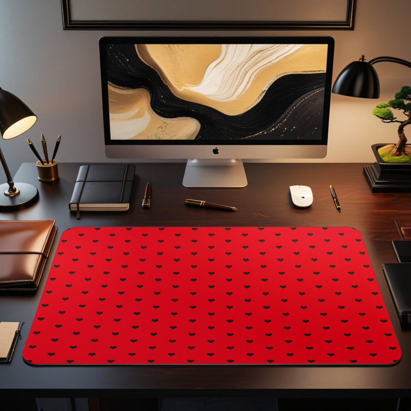 Polyester Desk Pad, 31.5x15.5