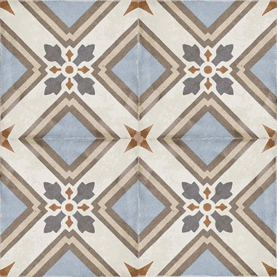 Carreau de porcelaine pour plancher et mur à motif 8 po x 8 po Seville Art