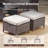  9-Piece Patio Furniture Set With Swivel Glider Chairs, 6-Inch Ultra-Plush Cushions & Water-Resistant Olefin Fabric-118850212
