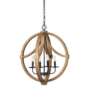 Gracie Oaks Collinsville 4 - Light Globe Chandelier & Reviews | Wayfair