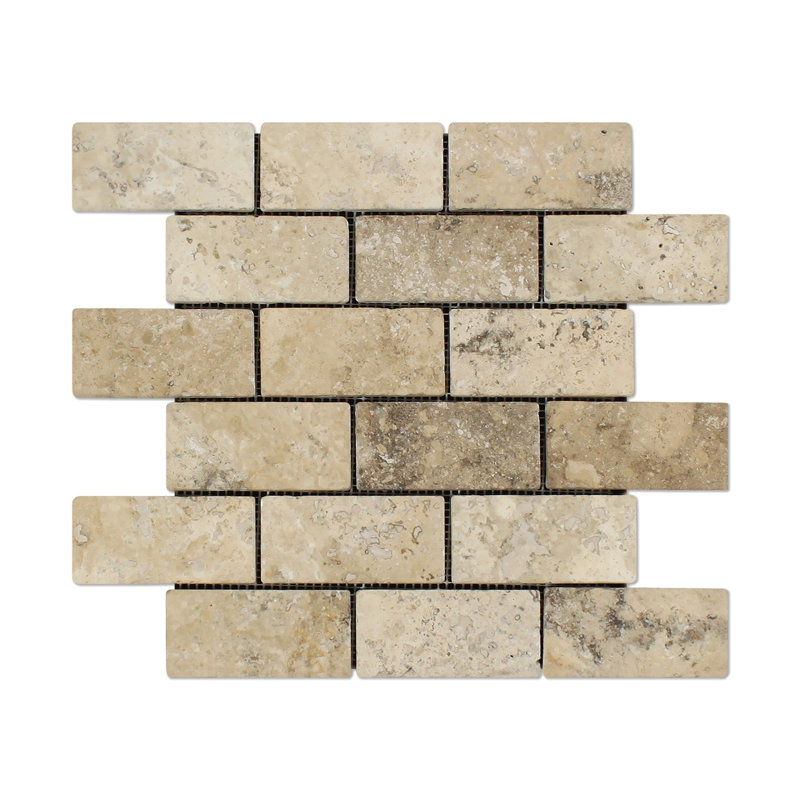 Philadelphia Travertine Brick Joint Mosaic Wall & Floor Tile