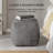 Teagan 16" Dark Gray Upholstered Pouf Ottoman-1459441035
