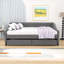 Upholstered double daybed with two drawers-1401108542