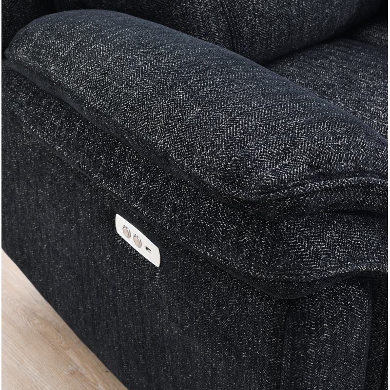 Coombs 106cm Wide Standard Recliner, Black