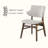 Upholstered Solid Wood Dining Chair-1402785118