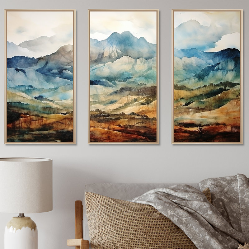 Art mural majestueux, "Indonésie", Cadre flottant brun, H 28 po x l 36 po x P 1 po