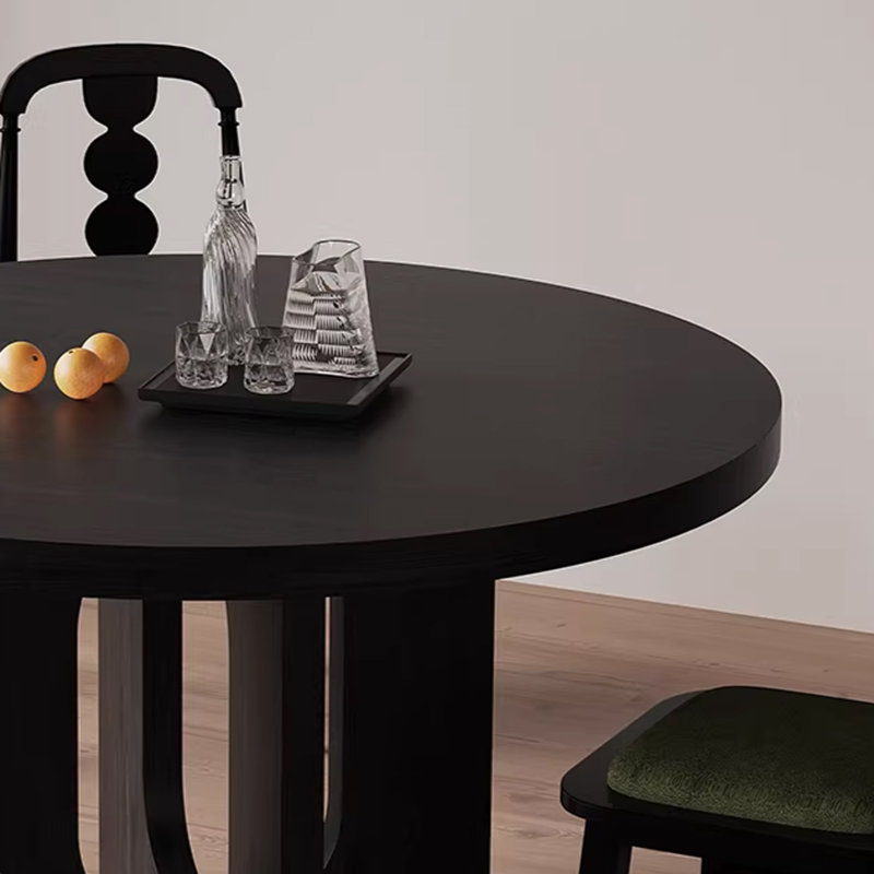 Simple Sturdy And Durable Round Dining Table, H 29,52 po x L 43,3 po x l 43,3 po