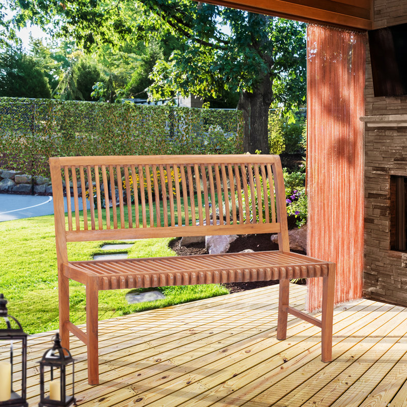 Castle Outdoor Teak Bench