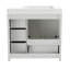 Armoire de meuble-lavabo 36 po avec lavabo simple en céramique 36 po
