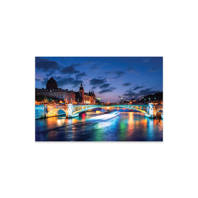 "Paris au crépuscule" par Manjik, peinture
