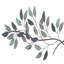 Metal Leaf Home Wall Decor with Gold Accents