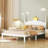 Gevon Solid Wood+MDF Panel Bed