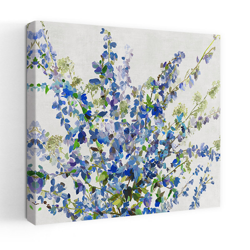 Moment de clarté I, art floral délicat et naturel, H 18 po x l 18 po
