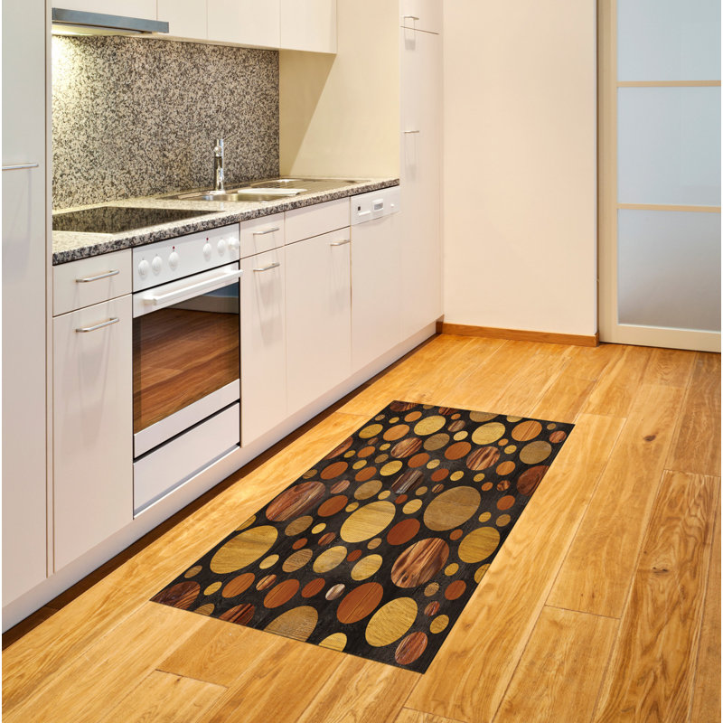 Tapis décoratif en bois haute densité, Rectangle 2 pi 7 po x 5 pi