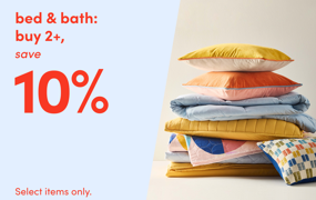 bed & bath: buy 2 or more, save 10%
