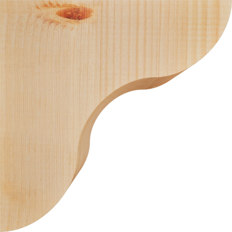 Corbeau Carmel, H 12 po x l 5,5 po x P 12 po, Sapin de Douglas, Lisse