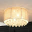 Plafonnier encastré en cristal 4 lumières Hassler
