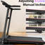 Tapis roulant inclinable pliable 2,5 hp 12 km / h - Outils de remise en forme à la maison Le capteur de fréquence cardiaque avec porte-gobelet de musique améliore la performance sportive avec la fonction Power Pace