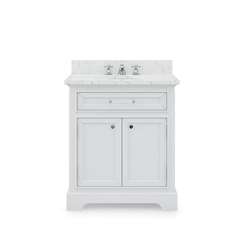 Derby 30'' W Single Vanity, White, 30"