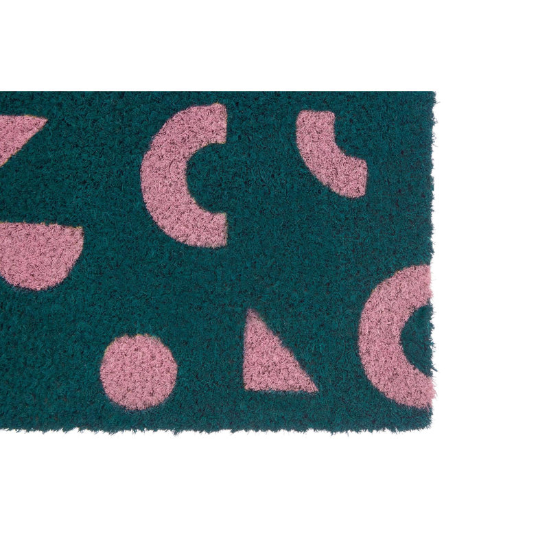 Drumbeg Non-Slip Geometric Indoor / Outdoor Doormat