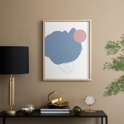 Elementary Abstract II Framed Print - Solid Wood