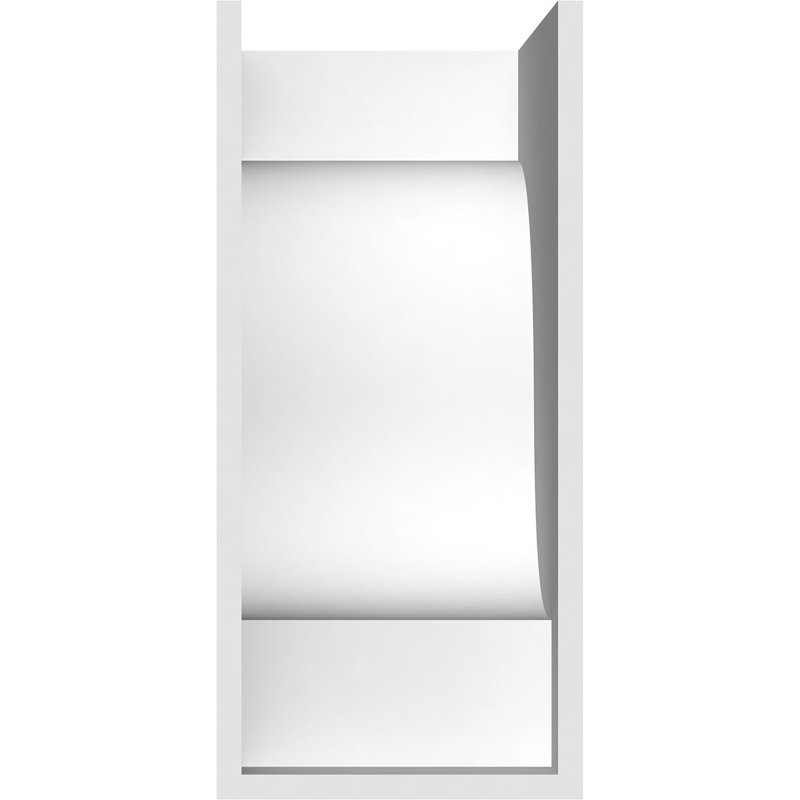 Corbeau standard en PVC de qualité architecturale Newport, H 12 po x l 5 po x P 8 po