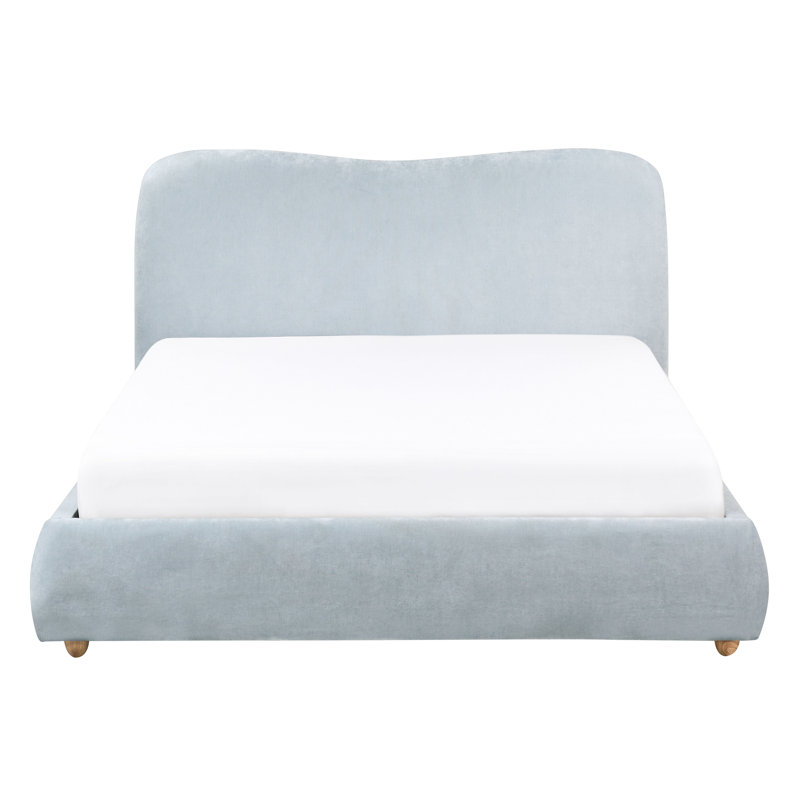 Upholstered Ottoman Storage Bed, Blue, European Double (140 x 200 cm)