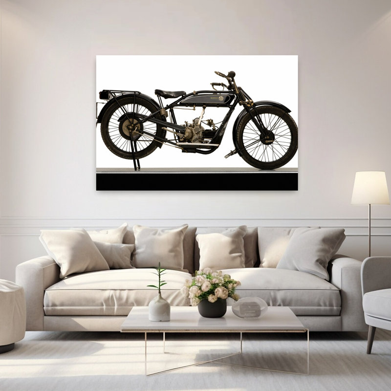 1927 Wanderer 184Cc Model G Classic Abstract Landscape Architecture, art mural, H 40 po x l 60 po