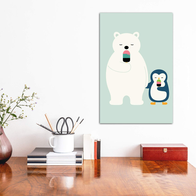 «Stay Cool» par Andy Westface - impression d'art graphique, H 18 po x l 12 po x 1,5 po, Toile tendue, Pas de tapis