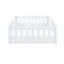 Lit plateforme simple avec garde-corps