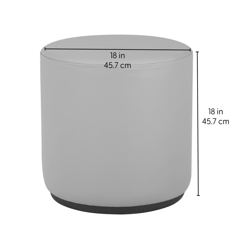 Fauteuil à bascule rond 18 po Pro Series, H 18 po x l 18 po x P 18,5 po, Bleu clair