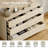 2 In 1 Dresser With 9 Drawers, Modern Chest Of Drawers With Adjustable Shelf And Metal Base, Closet Organizers And Storage Cabinet For Bedroom-1925752711