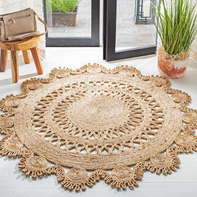 Susana Handwoven Jute Tan Area Rug