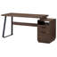 Bureau d'ordinateur à domicile avec tiroirs / dossiers suspendus de format lettre, table d'écriture 65 pouces avec tiroirs