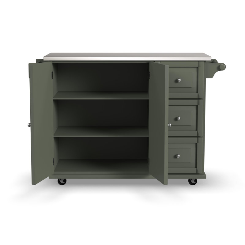 Taniha Kitchen Cart, Sage Green