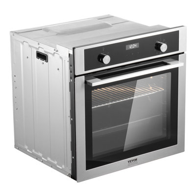 Single Wall Oven 24"" Electric Built-in Wall Oven 9 Functions 2.68 Cu. Ft -  Orren Ellis, 2EE66A7B89844E01BA6A544FBE3FF0D2