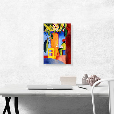 «Turkisch Cafe» par August Macke, reproduction d'art sur toile tendue