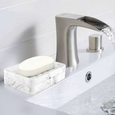 Porte-savon, porte-éponge à double drain, boîte de contenant de douche amovible pour salle de bain