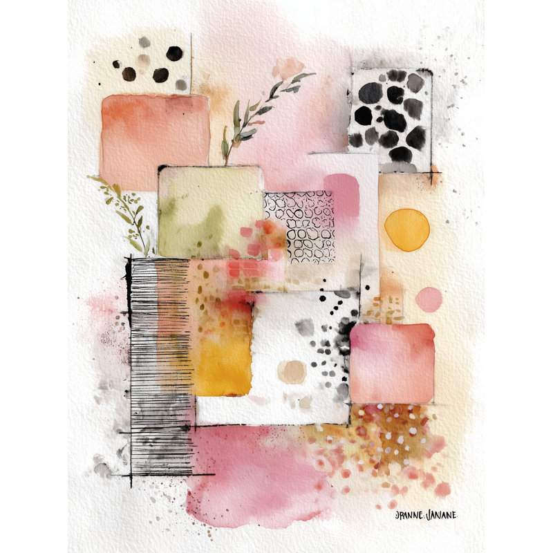 Art mural sur toile Blush, L 16 po x H 24 po x P 1,5 po